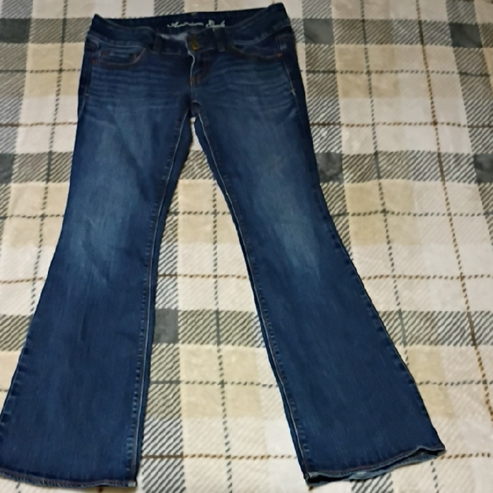 American Eagle Outfitters Dark Blue Flare Jeans